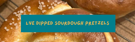 Lye Dipped Sourdough Soft Pretzels