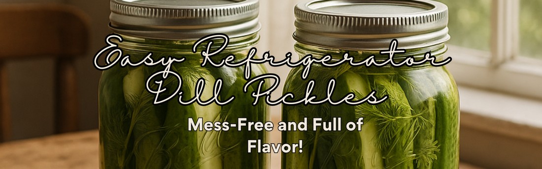 Easy Refrigerator Dill Pickles (Mess-Free and Full of Flavor!)