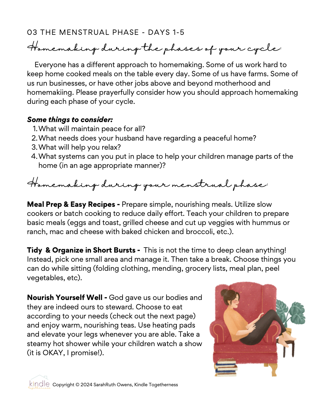 Hormone Harmony Guide - Homeschooling & Homemaking Through Your Menstrual Cycle