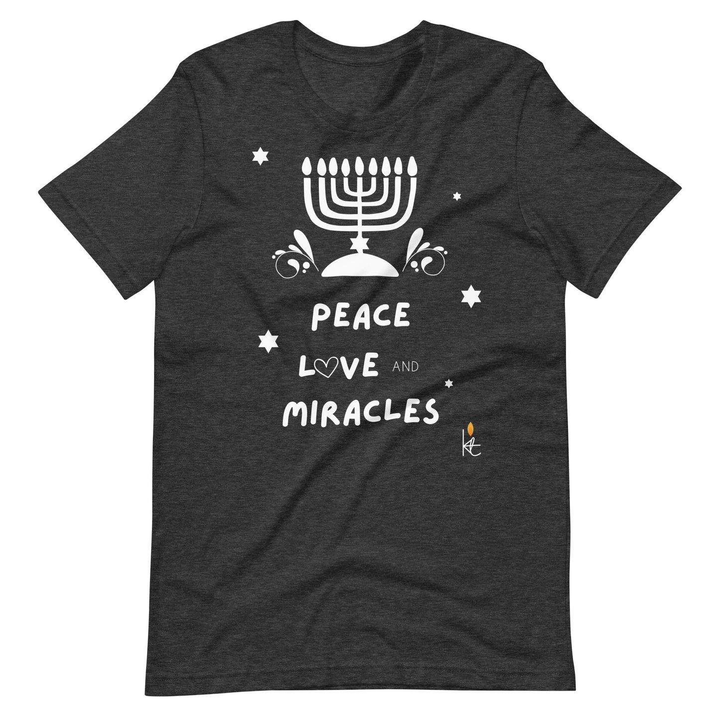Peace Love & Miracles Chanukah Tee