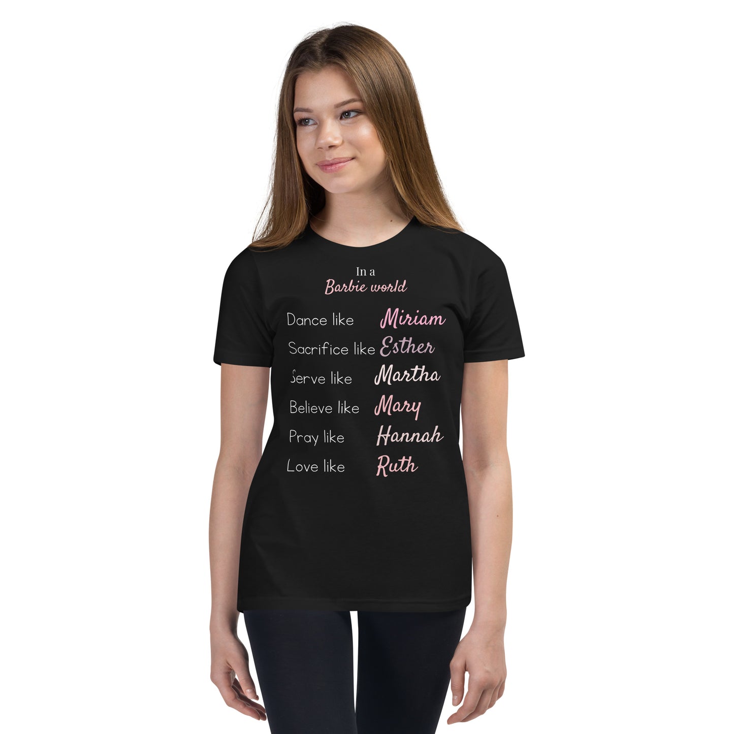 In a Barbie World Youth Tee