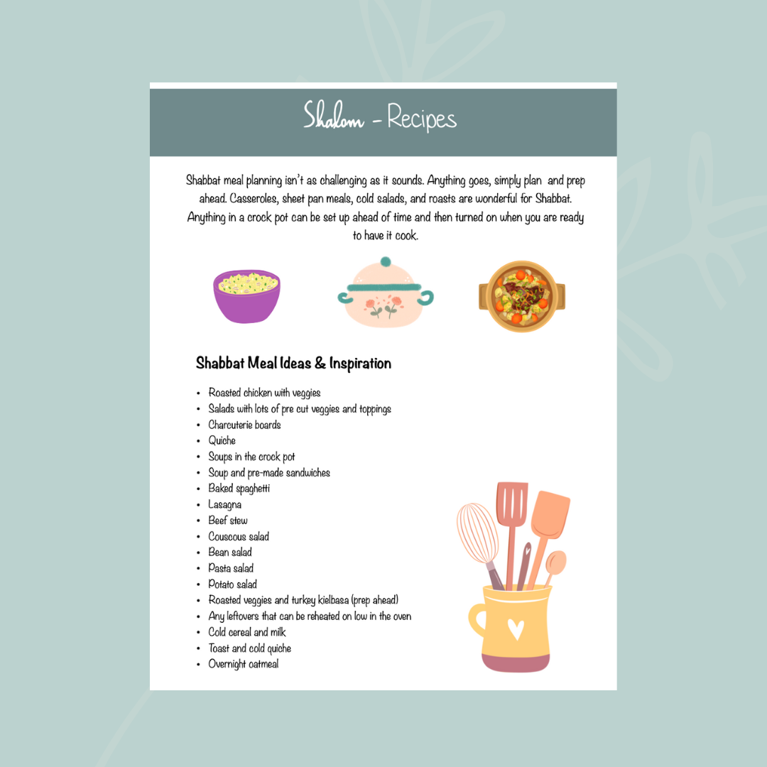 Shalom - A Family Shabbat Guide