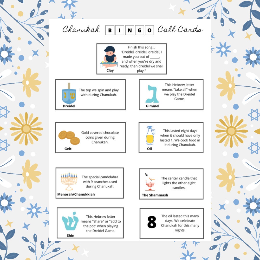 Chanukah Bingo