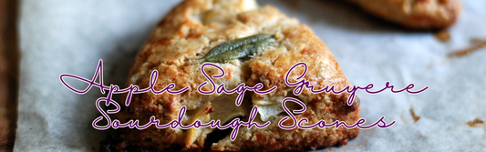 Apple Sage Gruyere Sourdough Scones