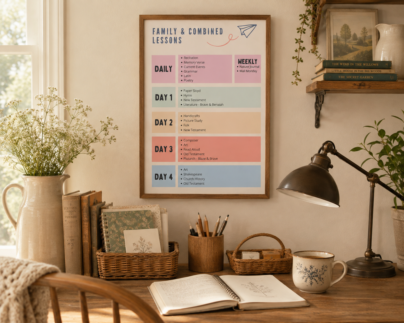 The Well-Ordered Homeschool Schedules, Habits & Household Routines for the Whole Family