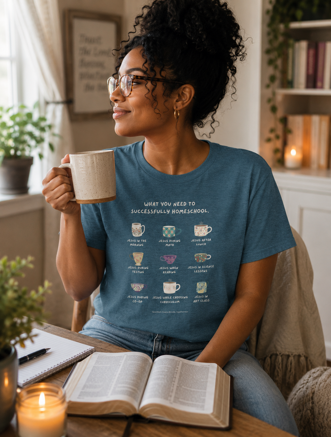 Jesus in My Homeschool Tee