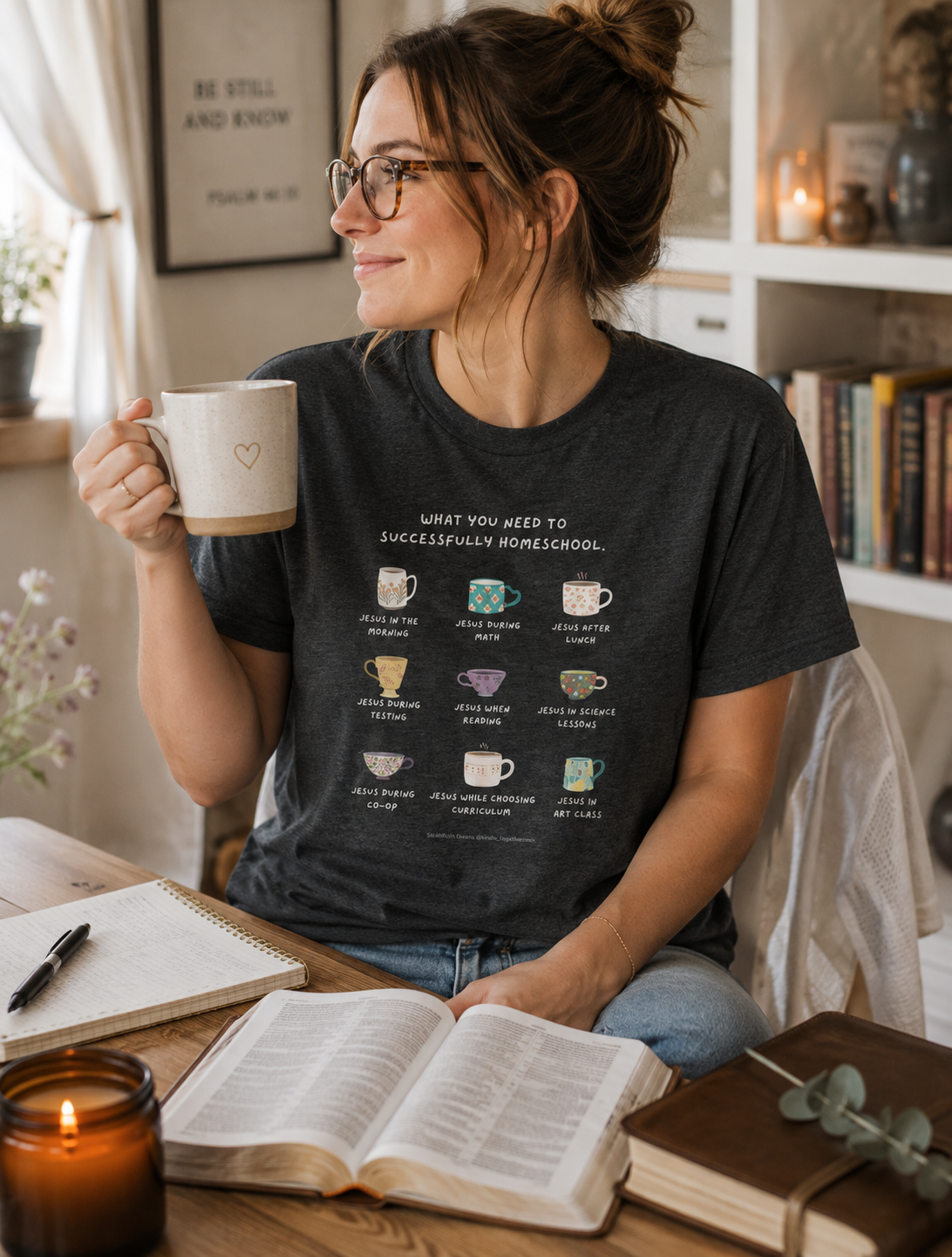 Jesus in My Homeschool Tee
