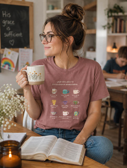 Jesus in My Homeschool Tee