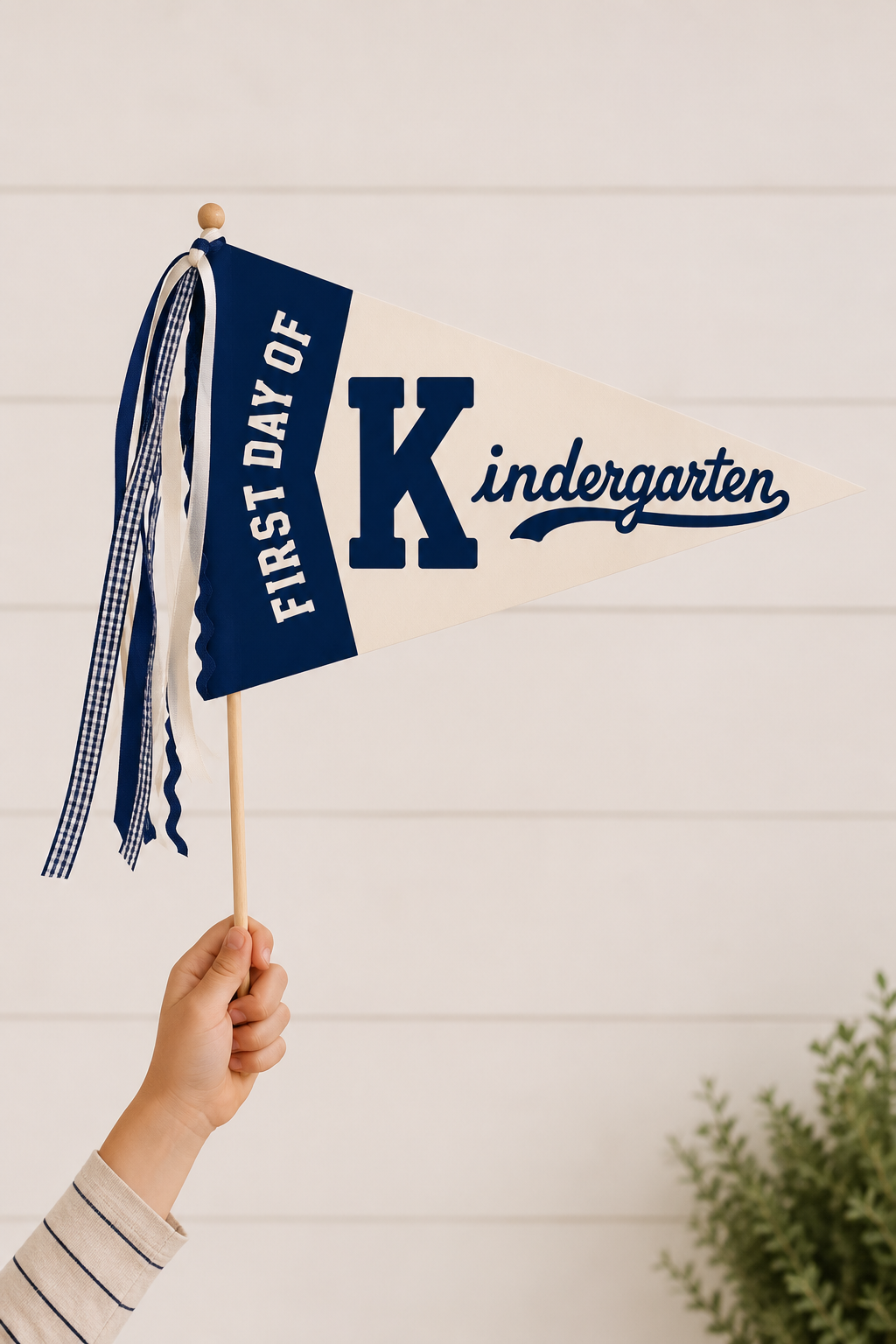 First Day of School Pennant Flags | Printable Back-to-School Photo Props | Kindergarten–12th Grade | Digital Download