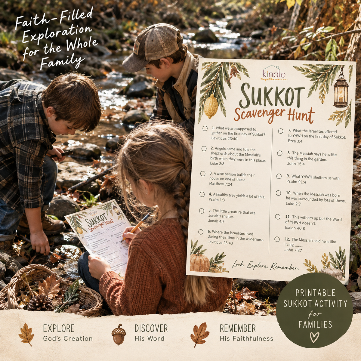 Sukkot Scripture Scavenger Hunt