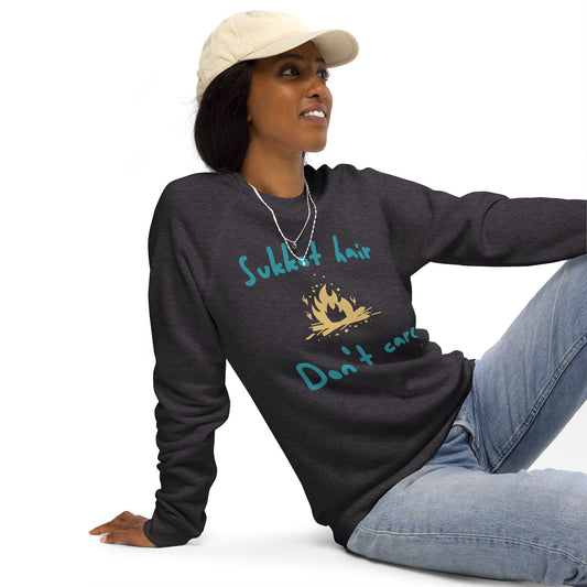 Sukkot Hair Organic Cotton Raglan Sweatshirt