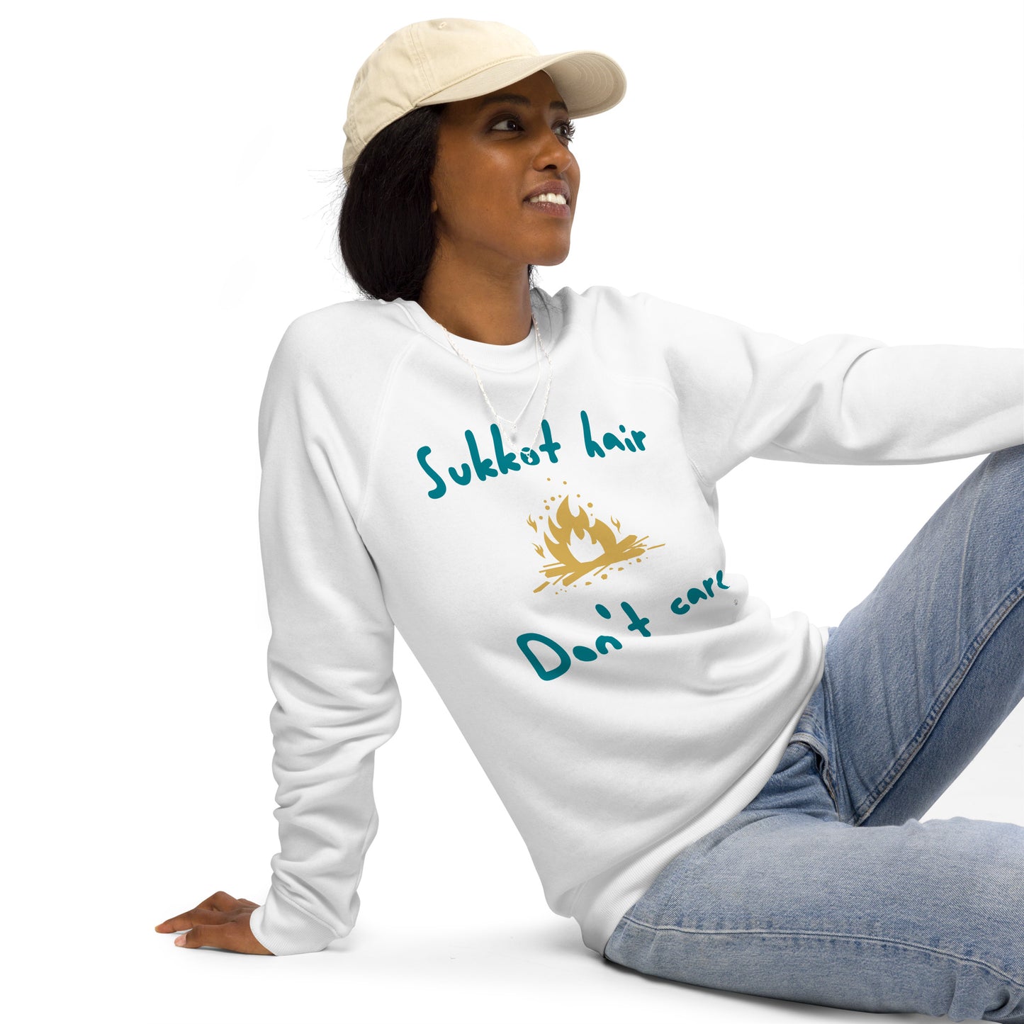 Sukkot Hair Organic Cotton Raglan Sweatshirt