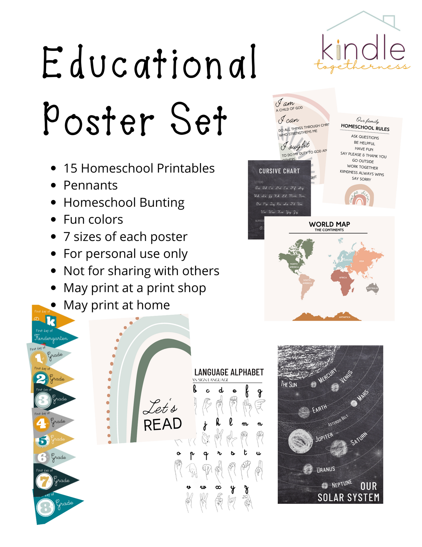 Education Poster Printables Pack