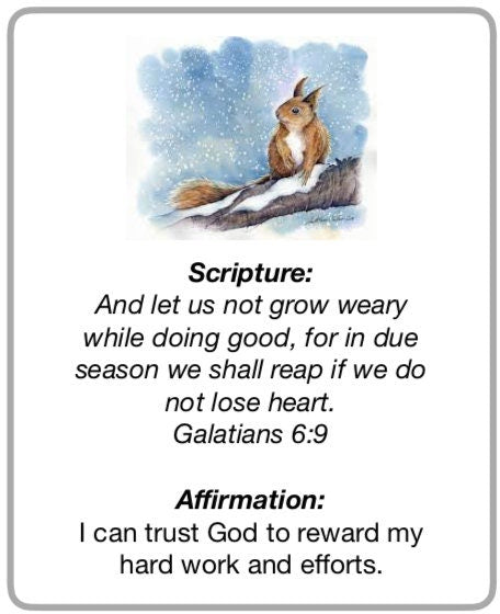 Grounded in His Love Winter Movement & Affirmation Cards